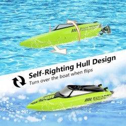 RC Boat for Kids and Adults 25km/h High Speed Remote Control Boat for Pool & Lake 2.4 GHZ Fast Racing Boats with 2 Rechargeab...