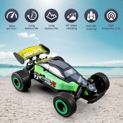 C8 Remote Control Car C8 RC Car for Kids 1/18 All Terrain Hobby 2.4G RC Cars Toys Fast Vehicle with 2 Rechargeable Batteries ...