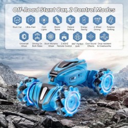 Remote Control Car RC Stunt Cars Double Sided 2.4G Gesture RC Car High Speed 360° Flips RC Drift Car with LED Music 4WD Off R...