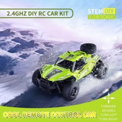 RC Car Building Toy Kit 1:18 Scale Building Toy 2.4 GHz Remote Control DIY Car kit Build Truck Kit Toy Gift for 8 9 10 11 12 ...