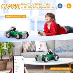 Remote Control Car with 2.4GHz Wireless Bluetooth Speaker 2 Speed Mode Fast RC Car for Kids Boys RC Trucks Rechargeable Music...