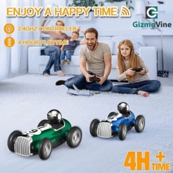 Remote Control Car with 2.4GHz Wireless Bluetooth Speaker 2 Speed Mode Fast RC Car for Kids Boys RC Trucks Rechargeable Music...