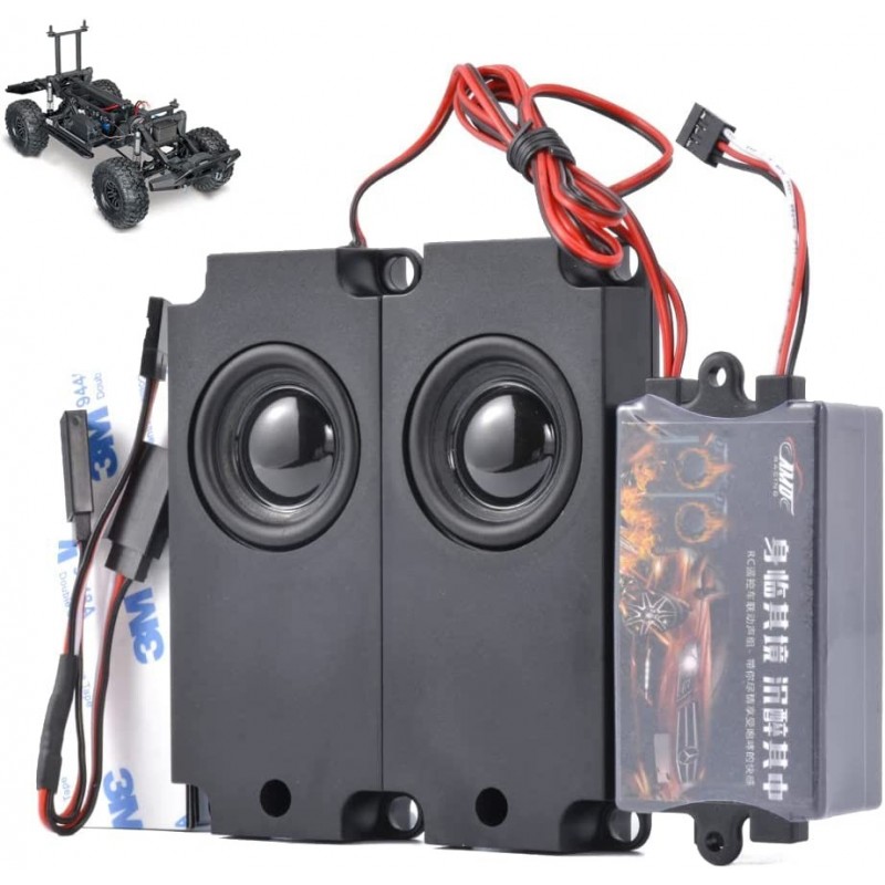 RC Car 2nd Generation Motor Sound Simulator Set RC Car Engine Sound Simulator Remote Control Car Sound Engine Simulation Modu...