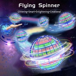 Flying Orb Ball Toy【2022 Upgraded】 Nebula Orb Hover Ball Toy Magic Orbs Led Lights Rechargeable Boomerang Spinner Drone Flyin...