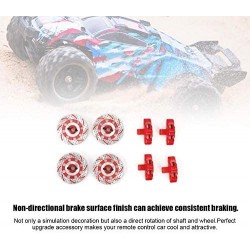 RC Brake Disc 1:7 Scale Remoted Control Aluminum Alloy Wheel Brake Disc Drift Model RC Car Decor Accessories for Unlimited De...