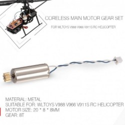 Coreless Main Motor Gear Set for WLtoys V988 V966 V911S RC Helicopter $15.69 Remote & App Controlled Vehicles