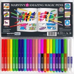 Original x 25 Amazing Magic Pens - Color Changing Magic Pen Art - Create 3D Lettering or Write Secret Messages - Includes 25 ...