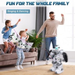 RC Robot Toys for Kids Remote Control Robot Toy with Dancing/Shooting Rechargeable Programmable with 2.4GHz Intelligent Gestu...