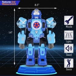 Large Remote Control Robot for Kids - 10 Channel RC Toys Shoots Missiles Walks Talks & Dances with Flashing Lights Sounds $61...