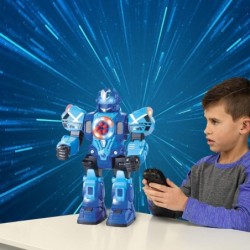 Large Remote Control Robot for Kids - 10 Channel RC Toys Shoots Missiles Walks Talks & Dances with Flashing Lights Sounds $61...