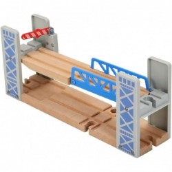 Wooden Train Set Accessories Train Bridge Police Station for Wood Train Tracks Compatible for All Wooden Track Railway $58.93...