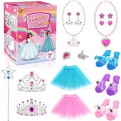 Princess Dress Up Shoes and Jewelry Boutique Pretend Play Toy Set for Little Girls Princess Accessories Set with Jewelry Fash...