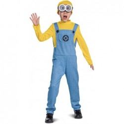 Bob Minions Costume for Kids Official Minion Jumpsuit Outfit with Goggles and Hat Classic Size Small (4-6) $38.96 Kids' Costumes