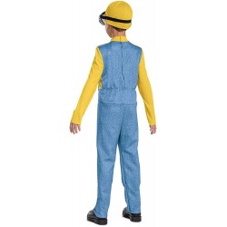 Bob Minions Costume for Kids Official Minion Jumpsuit Outfit with Goggles and Hat Classic Size Small (4-6) $38.96 Kids' Costumes