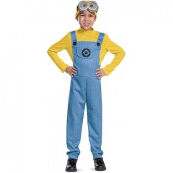 Bob Minions Costume for Kids Official Minion Jumpsuit Outfit with Goggles and Hat Classic Size Small (4-6) $38.96 Kids' Costumes