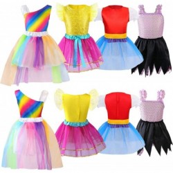 Girls Dress up Trunk Princess Set 24 PCS Pretend Play Costume Set Fairytale Supergirl Princess Rainbow Unicorn Costume for To...