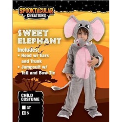 Sweet Elephant Halloween Costume for Kids Set Cuddly Cosplay $43.95 Kids' Costumes