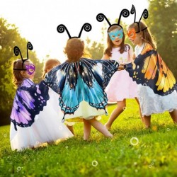 Kids Butterfly-Wings Costume for Girls with Headband-Mask Child Butterfly Dress Up Cape Halloween Party Favors Gift $23.32 Ki...