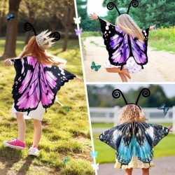 Kids Butterfly-Wings Costume for Girls with Headband-Mask Child Butterfly Dress Up Cape Halloween Party Favors Gift $23.32 Ki...