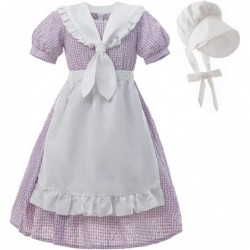 Pioneer Dresses for Girls Laura Ingalls Wilder Costume Colonial Girls Costume $58.01 Kids' Costumes