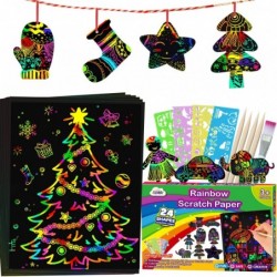 Scratch Paper Art Set for Kids Christmas Gift - Rainbow Magic Scratch Off Art Craft Supplies Kit Birthday Party Toy 3 4 5 6 7...