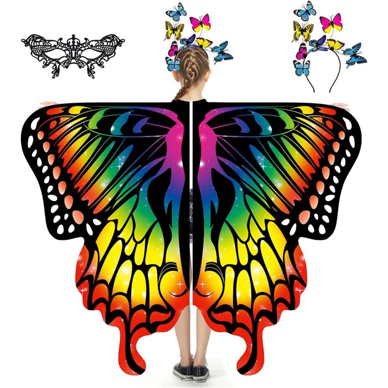 Butterfly Wings For Girls Butterfly Costume Fairy Wings Shawl 3PCS Butterfly Cape Kids Gifts Christmas Party. $32.49 Kids' Co...