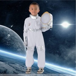 Astronaut Costume for Kids Kids Astronaut Costume Space Pilot Jumpsuit with Helmet and Gloves for Cosplay Party Halloween $39...