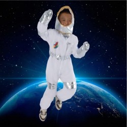 Astronaut Costume for Kids Kids Astronaut Costume Space Pilot Jumpsuit with Helmet and Gloves for Cosplay Party Halloween $39...