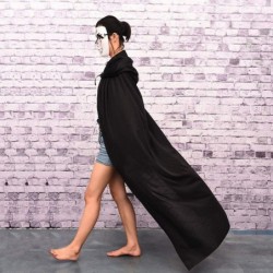 Hooded Cloak Kids Halloween Costume Boys Girls Devil Cape Black Cloak with Hood Cosplay Grim Reaper Cloak 4t - 15t $16.29 Kid...