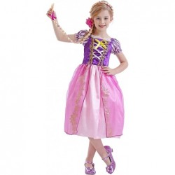 Little Girls Dress Princess Costume Fancy Birthday Party Cosplay Jewelry Accessories Purple Clothes $42.42 Kids' Costumes