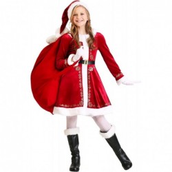 Santa Dress Costume for Girls Santa Claus Dress for Kids $76.98 Kids' Costumes