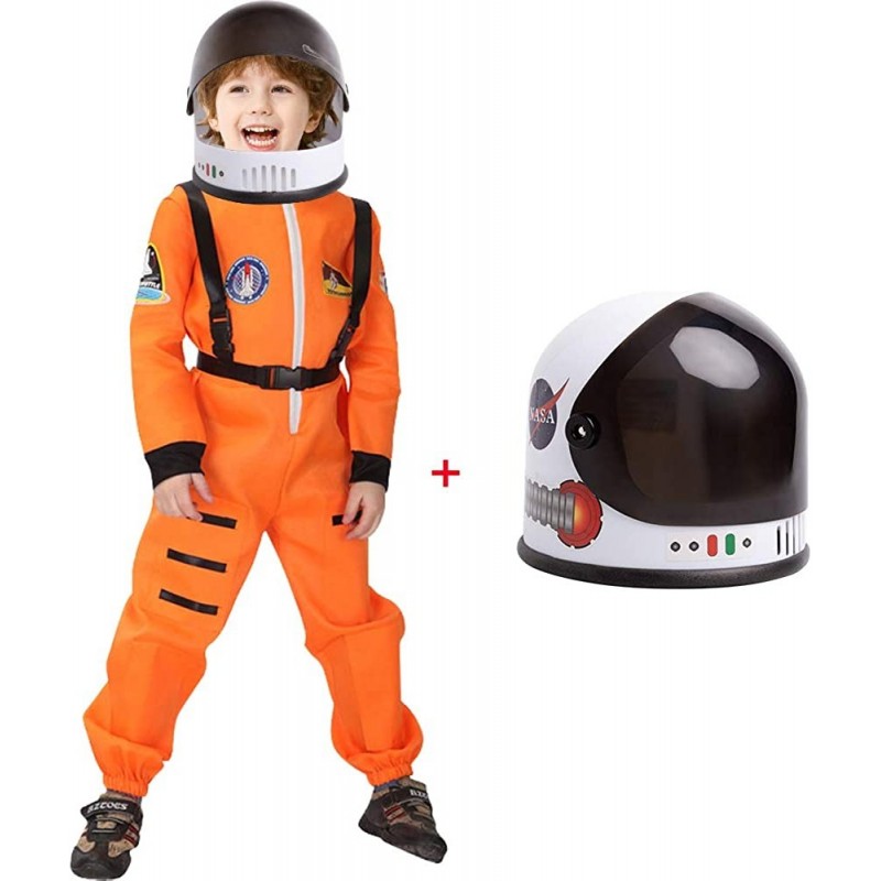 Kids Astronaut Costume Space Suit Role Play Dress Up with Movable Visor Helmet $56.48 Kids' Costumes