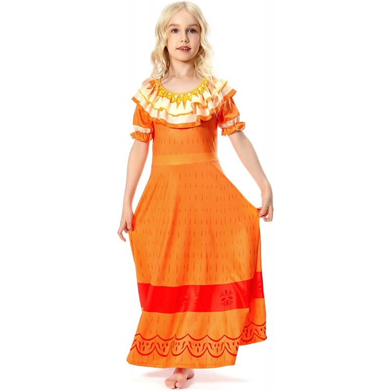 Kids Isabela Mirabel Dress Costume Pepa Cosplay Princess Dress Dolores Costume Skirt Outfits Halloween Suit for Girls $19.91 ...