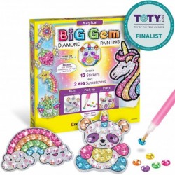 Big Gem Diamond Painting Kit - Create Your Own Magical Stickers and Suncatchers - Diamond Art for Kids $20.00 Kids' Drawing &...