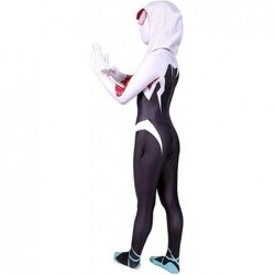 Toddler Kids Spider Verse Gwen Jumpsuit Bodysuit Halloween Costumes $51.36 Kids' Costumes