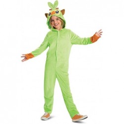 Grookey Pokemon Kids Costume Official Pokemon Hooded Jumpsuit with Ears $46.24 Kids' Costumes