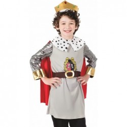 Kids King Costume Childrens Royal Robes Historical Ruler Crown Outfit $46.97 Kids' Costumes