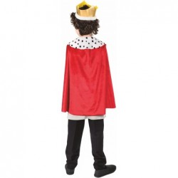 Kids King Costume Childrens Royal Robes Historical Ruler Crown Outfit $46.97 Kids' Costumes