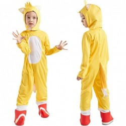 The Hedgehog Yellow Sonic Customes for Kids Boys with Tails Halloween Knuckles Pretend Play Dress Up Customes Cosplay $49.50 ...