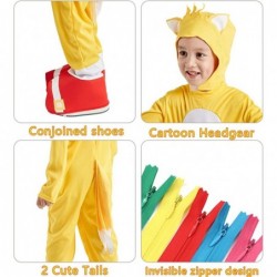 The Hedgehog Yellow Sonic Customes for Kids Boys with Tails Halloween Knuckles Pretend Play Dress Up Customes Cosplay $49.50 ...