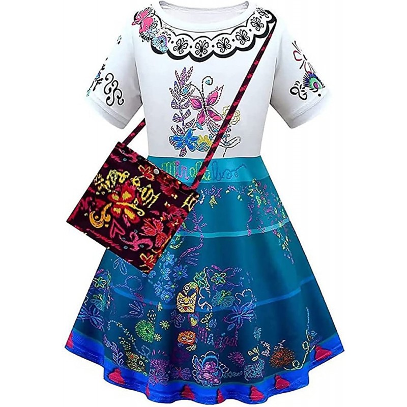 Mirabel Isabella Costume Dress For Girls Kids Fashion Cartoon Princess Halloween Cosplay Fancy Summer Dress $41.41 Kids' Cost...