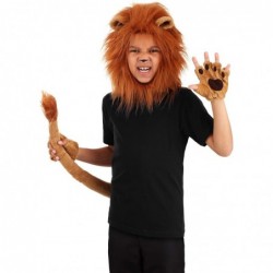 Deluxe Kid’s Lion Costume Kit Lion Mane Tail Gloves Set $40.29 Kids' Costumes