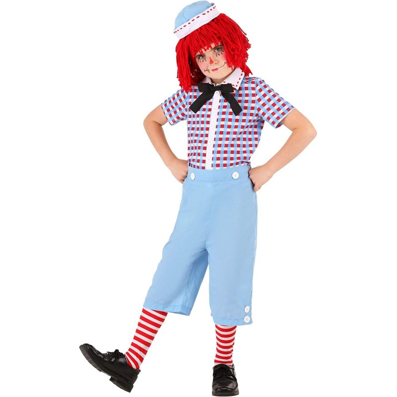 Raggedy Andy Costume for Kids Boys Andy Outfit $65.19 Kids' Costumes