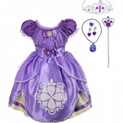 Girls' Princess Dress Up Costume Cosplay Pueple Halloween Xmas Fancy Party Dresses 62 Size 12M-10 $56.99 Kids' Costumes