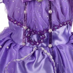 Girls' Princess Dress Up Costume Cosplay Pueple Halloween Xmas Fancy Party Dresses 62 Size 12M-10 $56.99 Kids' Costumes