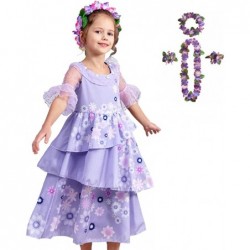 Mirabel Costume Isabella Dress for Girls Pepa Cosplay Outfits Halloween Suit $33.99 Kids' Costumes