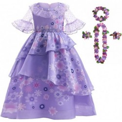 Mirabel Costume Isabella Dress for Girls Pepa Cosplay Outfits Halloween Suit $33.99 Kids' Costumes