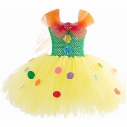 Circus Clown Girl Costume Handmade Tutu Dress Kids Funny Role Play Halloween Christmas Carnival Outfits w/Hair Hoop $23.58 Ki...