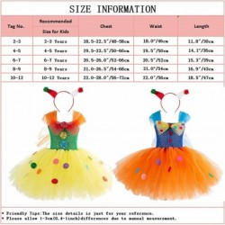 Circus Clown Girl Costume Handmade Tutu Dress Kids Funny Role Play Halloween Christmas Carnival Outfits w/Hair Hoop $23.58 Ki...