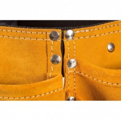 Child's Leather Tool Belt and Flashlight- Suede Leather Working Tool Pouch and Durable- Yellow $47.93 Kids' Costumes